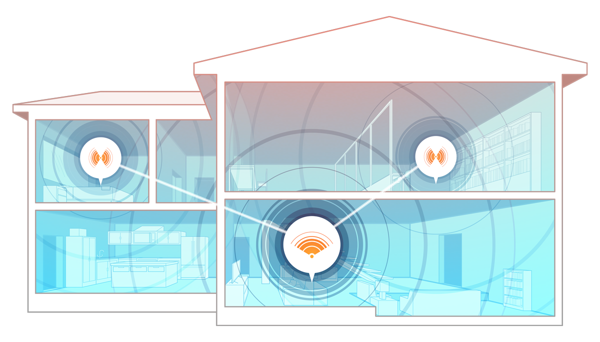 Whole Home Mesh WiFi Network by Simply Bits